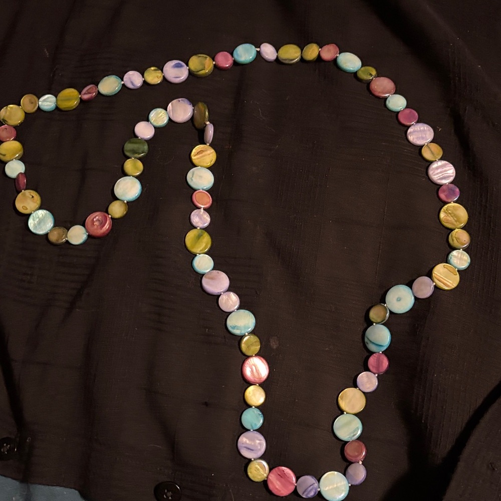 Colorful Disc Necklace